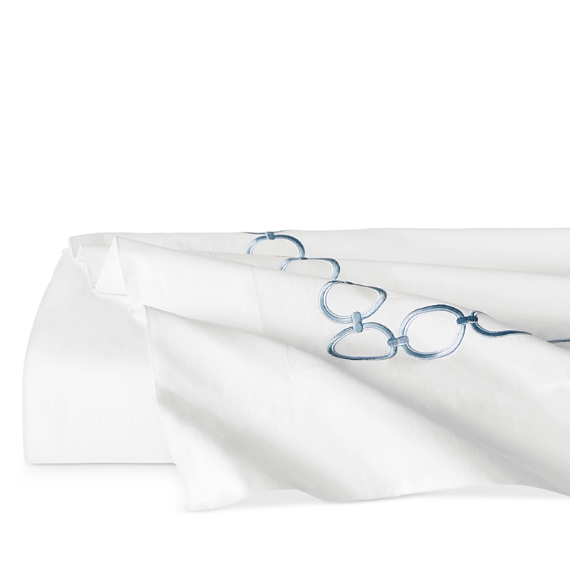 Sferra Catena Flat Sheet, Full Queen