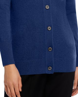 C By Bloomingdales Cashmere Twofer Cashmere Cardigan Sweater Black Size L 5