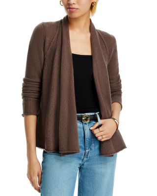 AQUA - Drape Front Cardigan - Exclusive