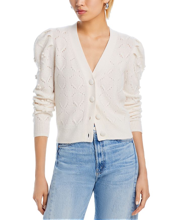 AQUA Novelty V-Neck Cardigan - Exclusive | Bloomingdale's