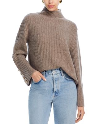 C by Bloomingdale's Cashmere - Rib Knit Bell Sleeve Turtleneck Sweater - Exclusive