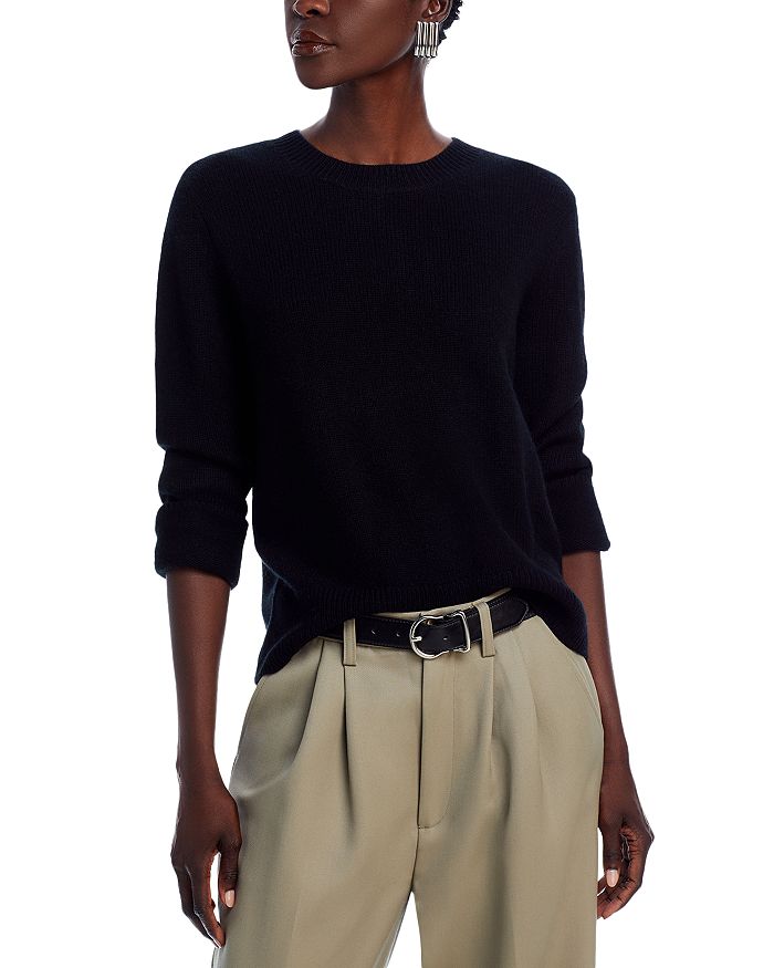 C by Bloomingdale s Cashmere Boxy Crewneck Sweater Exclusive Bloomingdale s