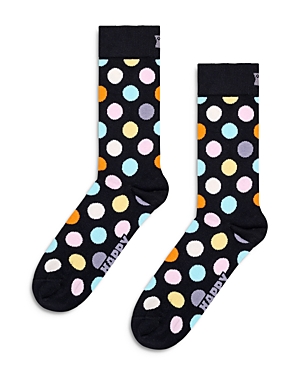 Shop Happy Socks Big Dot Socks In Black