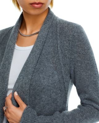 100% Cashmere Drape Front Cardigan - Exclusive