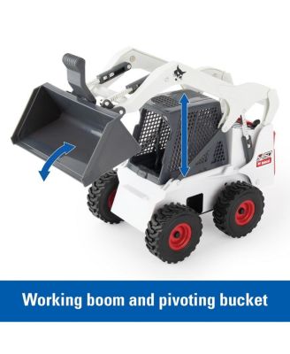  1/16 Big Farm Bobcat Skid Steer Set Toy with Accessories years+ - Ages 5-7