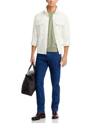 Stretch Denim Straight Fit Jeans