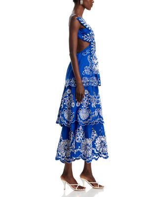 dress forum midi dress DRESS FORUM Pearlie Midi Dress In Brown