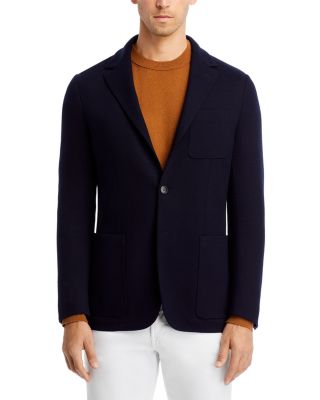 Textured Jersey Knit Casual Sport Coat