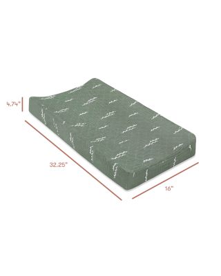 Quilted Changing Pad Cover in GOTS Certified Organic Muslin Cotton