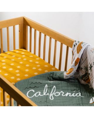 Crib Sheet in GOTS Certified Organic Muslin Cotton