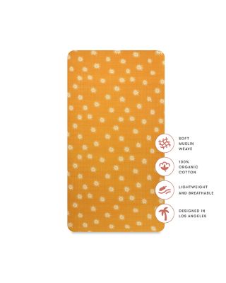 Crib Sheet in GOTS Certified Organic Muslin Cotton