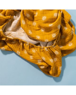 Crib Sheet in GOTS Certified Organic Muslin Cotton