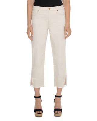 Liverpool Los Angeles High Rise Cropped Non Skinny Skinny Jeans in Seaside Dune