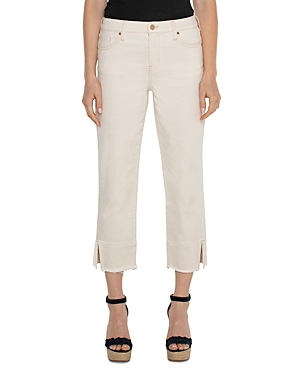 High Rise Cropped Non Skinny Skinny Jeans in Seaside Dune