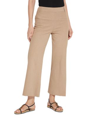 Lyssé Women's Baby Bootcut Ankle Pants - Stretchy Ponte Knit With Pockets & Concealed Waistband