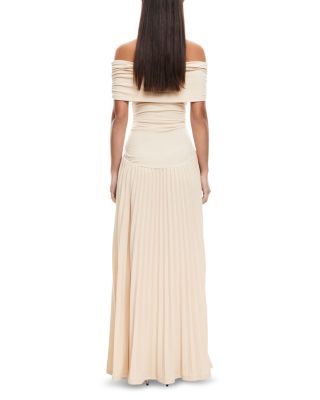 Field Of Dreams Off-the-Shoulder Maxi Dress