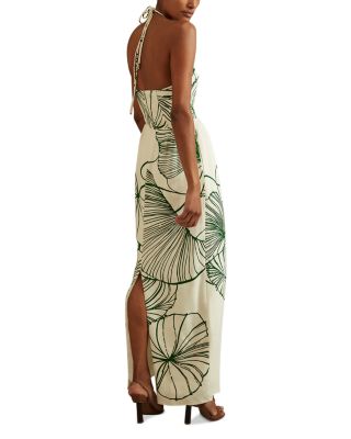 特価/完売前に【REISS】LEXI フローラル マキシドレス REISS Lexi Sketchy Floral Halter Maxi Dress | Bloomingdale's