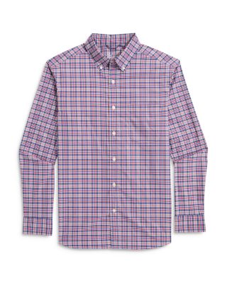 Vineyard Vines - On-The-Go brrr&deg; Stretch Performance Plaid Regular Fit Button Down Shirt