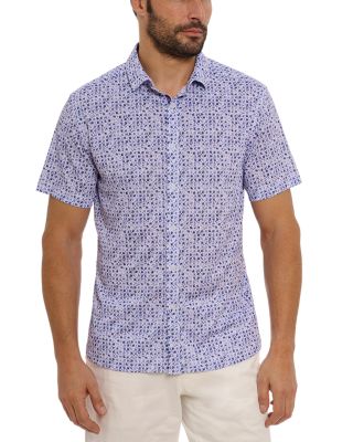 Robert Graham - Zambia Abstract Geo Print Regular Fit Button Down Shirt