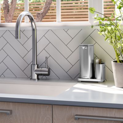 14oz Sensor Pump, Touch-free Hand Soap Dispenser with Sponge Caddy