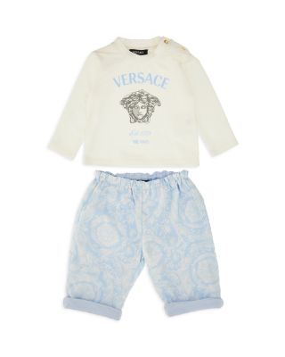 Versace - Boys' Medusa Milano Long Sleeve Graphic Tee & Cuffed Barocco Pants Set - Baby