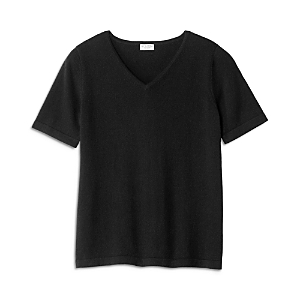 Sferra Intimita Cashmere V Neck Top In Black