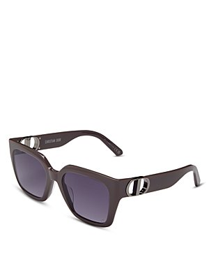 Shop Dior Square Sunglasses, 54mm In Gray/purple Gradient