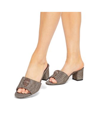 Women&#39;s Kensington Eagle Head Block Heel Sandals