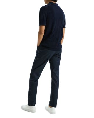 Short Sleeve Cable Polo in Breach 