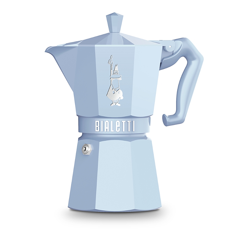 Bialetti Moka Express 6 Cup Stovetop Espresso Maker In Lite Blue