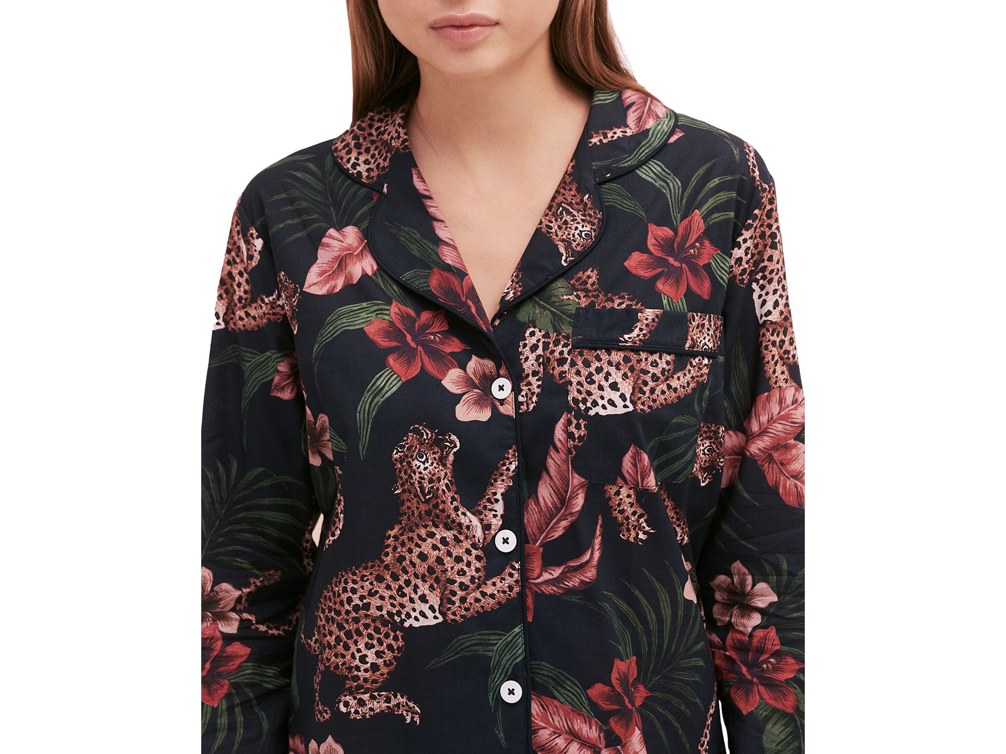 Soleia Print Long Sleeve Pajama Set — Image 4
