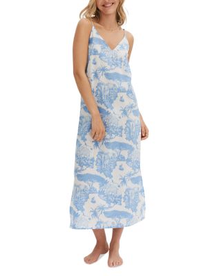 Desmond & Dempsey - Loxodonta Print Nightgown