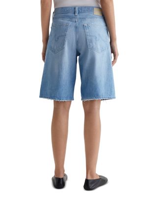 Faded Denim Bermuda Shorts