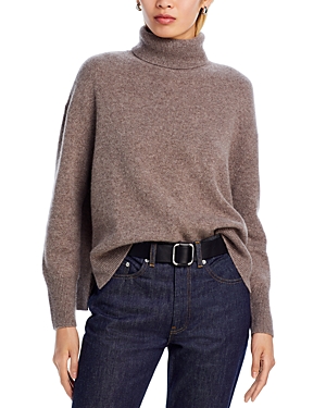 C By Bloomingdale's Cashmere Turtleneck Sweater - Exclusive In Heather Rye Sesame