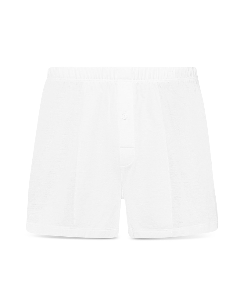 Hanro Sporty Mercerised Cotton Boxer Shorts In White