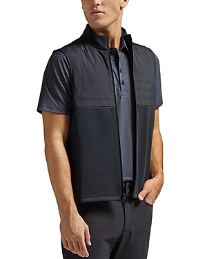 G/fore Quilted Hybrid Stretch Vest In Black