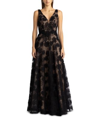 Zac Posen - Textured Floral Gown