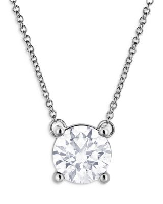 Bloomingdale's Fine Collection - Certified Lab Grown Diamond Pendant Necklace in 18K White Gold, 2.25 ct. t.w.