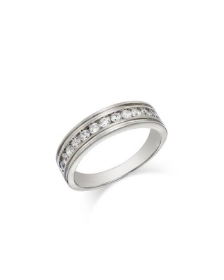 Men's Diamond Band in 14K White Gold, 0.60 tcw 