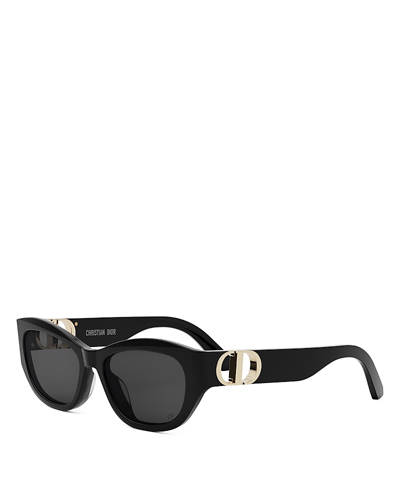 Dior Women's 30montaigne B5u Oval Sunglasses In Black/gray Solid
