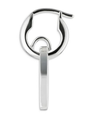 Sterling Silver Trademark Heart Drop Earrings