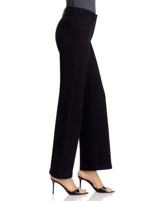 Scottie High Rise Wide Leg Jeans in Black