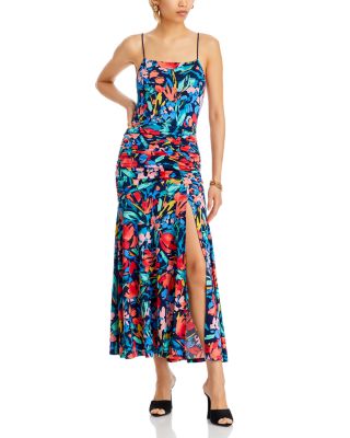 AQUA - Ruched Maxi Dress - Exclusive