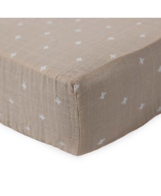 Unisex Cotton Muslin Crib Sheet - Baby