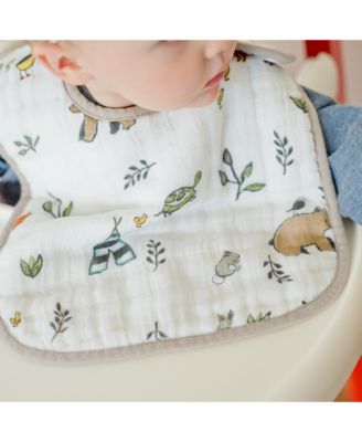 Unisex Cotton Muslin Classic Bib 3 Pack - Baby