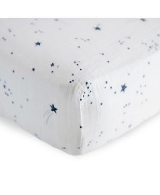 Unisex Cotton Muslin Crib Sheet - Baby