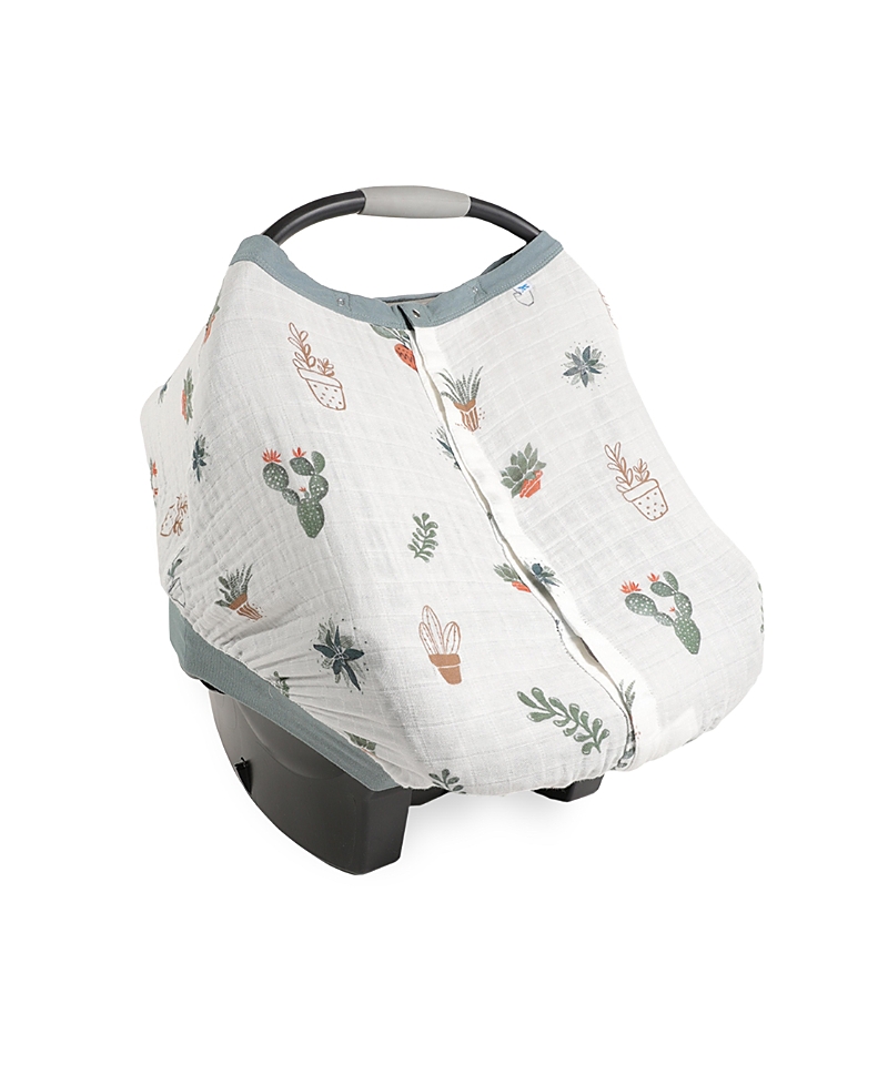 Little Unicorn Unisex Cotton Muslin Car Seat Canopy In Prickle Pots
