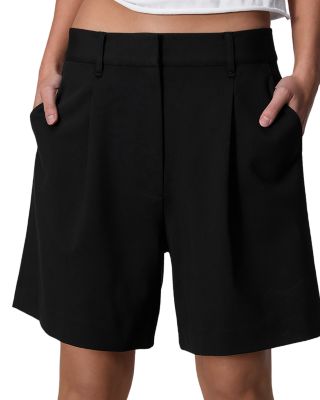 Irina Mid Rise Ponte Tailored Shorts  