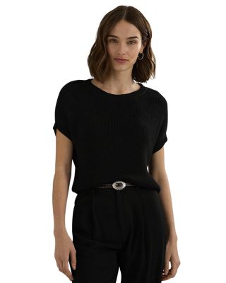 Ralph Lauren - Rib Knit Short Sleeve Sweater