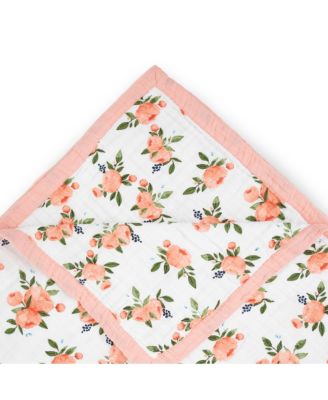 Unisex Cotton Muslin Quilted Throw - Baby